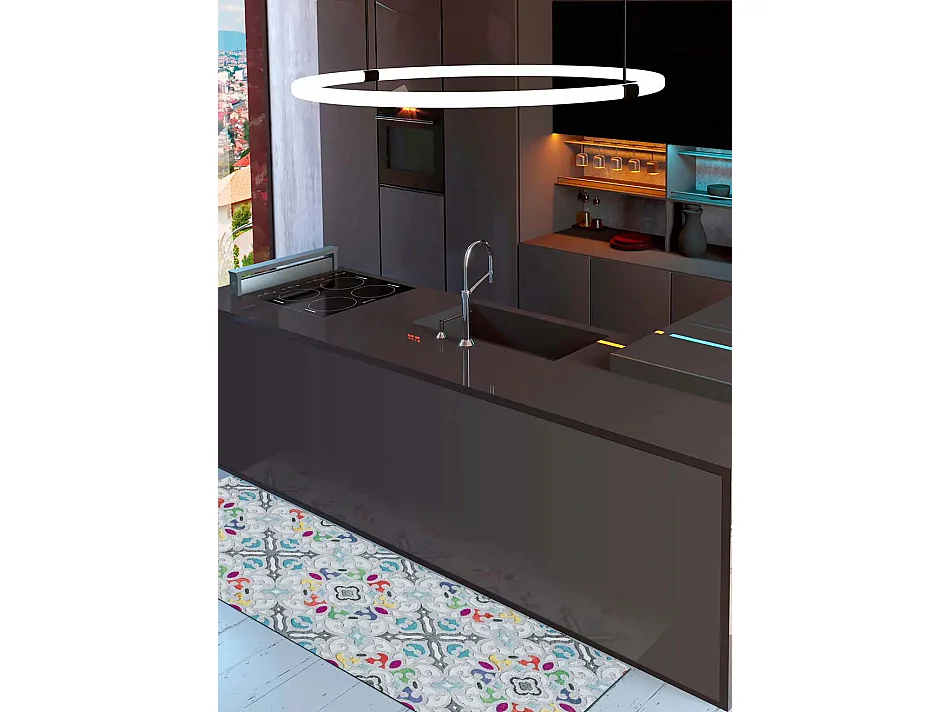 Tapis intérieur - dessins colorés - multicolore - 52 x 100 cm - RICCI