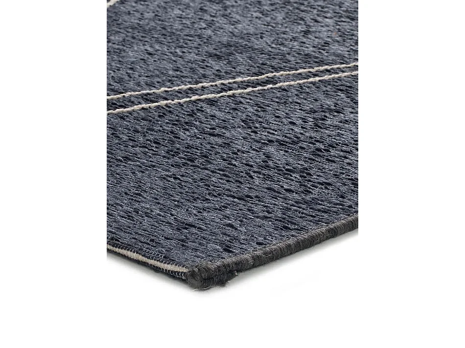 Tapis extérieur - fleurs - gris - 154 x 230 cm - VELVET