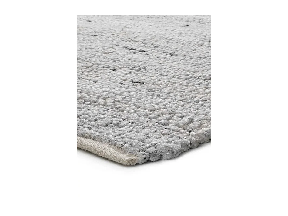 Tapis intérieur - uni - blanc - 60 x 110 cm - CINDER