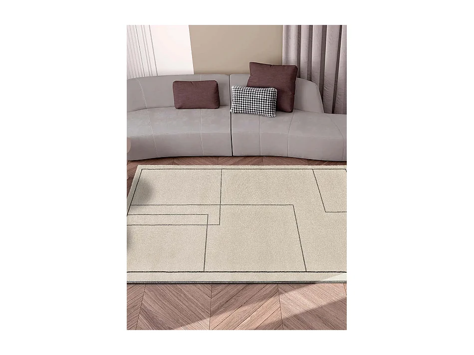 Tapis intérieur - abstrait - multicolore - 80 x 150 cm - LOS ANGELES LINES