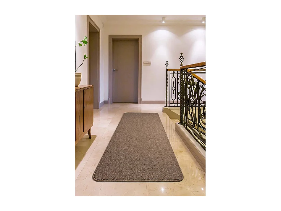 Tapis intérieur - uni - beige - 67 x 200 cm - LEILA