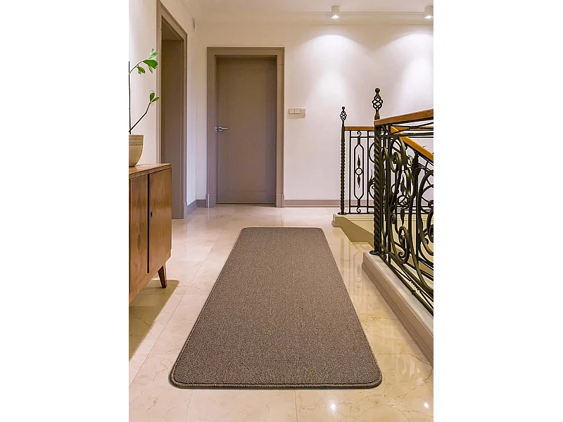 Tapis intérieur - uni - beige - 67 x 200 cm - LEILA