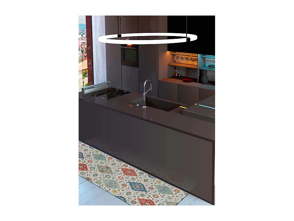 Tapis intérieur - dessins colorés - multicolore - 52 x 100 cm - RICCI