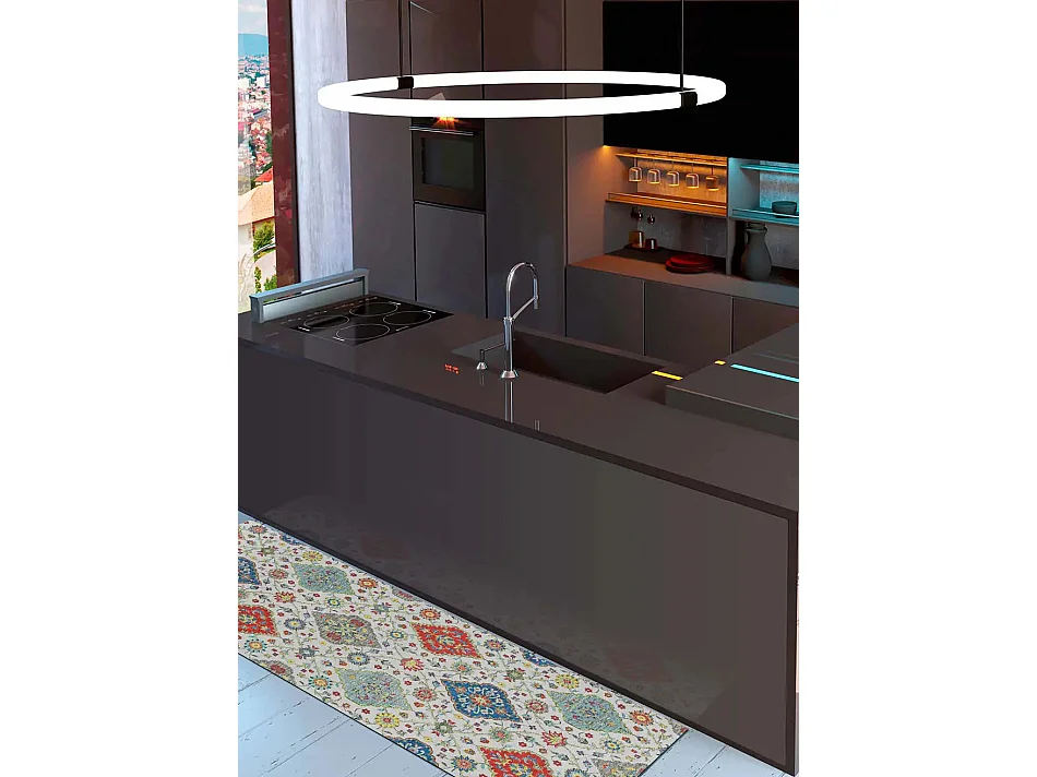 Tapis intérieur - dessins colorés - multicolore - 52 x 100 cm - RICCI