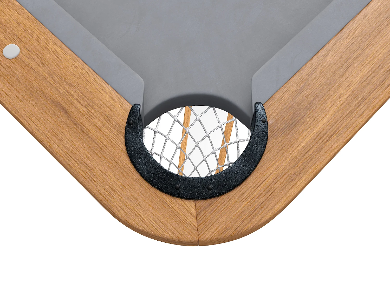 Table transformable - Billard & Ping-pong - Coloris naturel clair et blanc - L213 x l112 x H81 cm - SASTALA