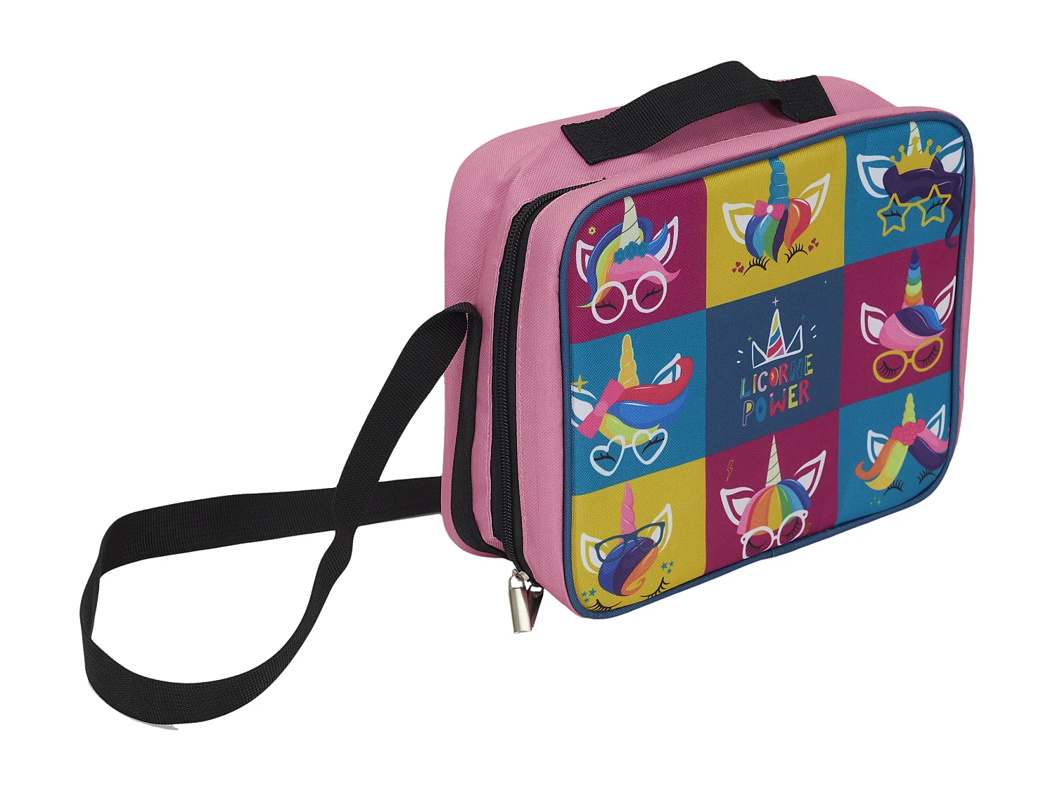 Cartable Fraicheur Enfant Licorne Coffret Rose, Multicolore