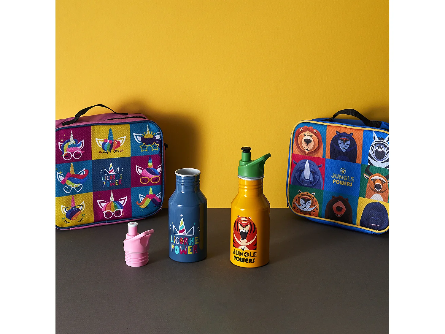 Cartable Fraicheur Enfant Animaux Coffret Multicolore, Bleu