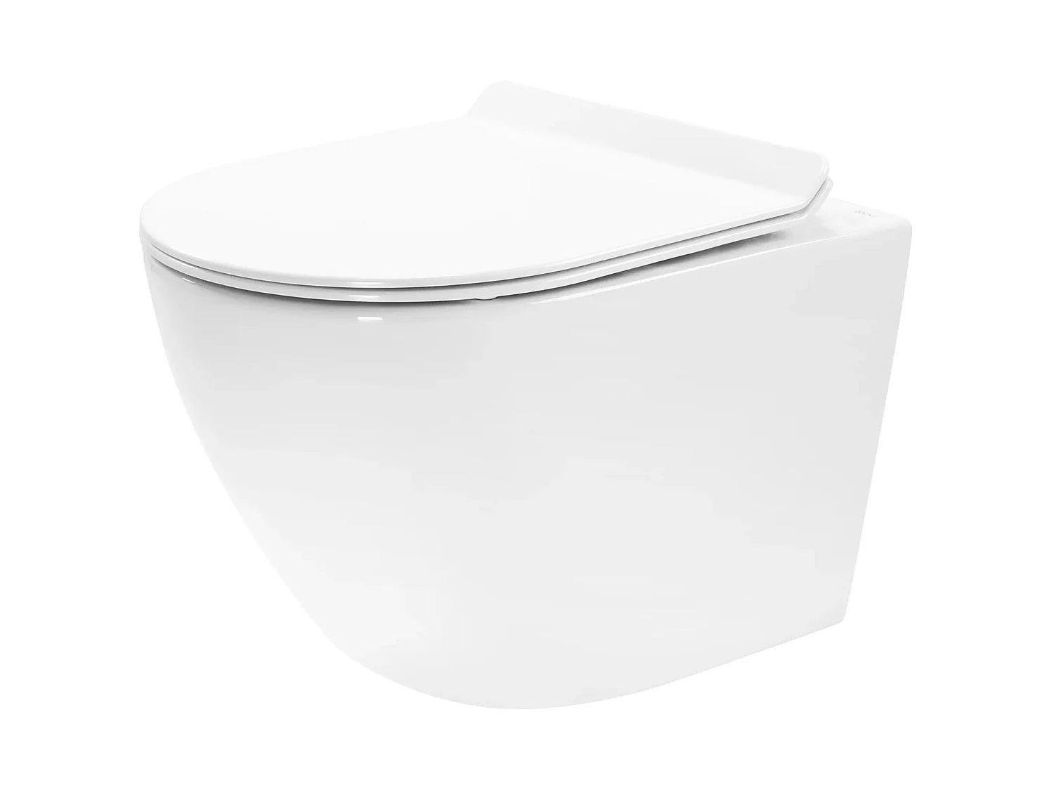 WC Toilettes : cuvette blanche avec siège de toilette Slim Soft-Close