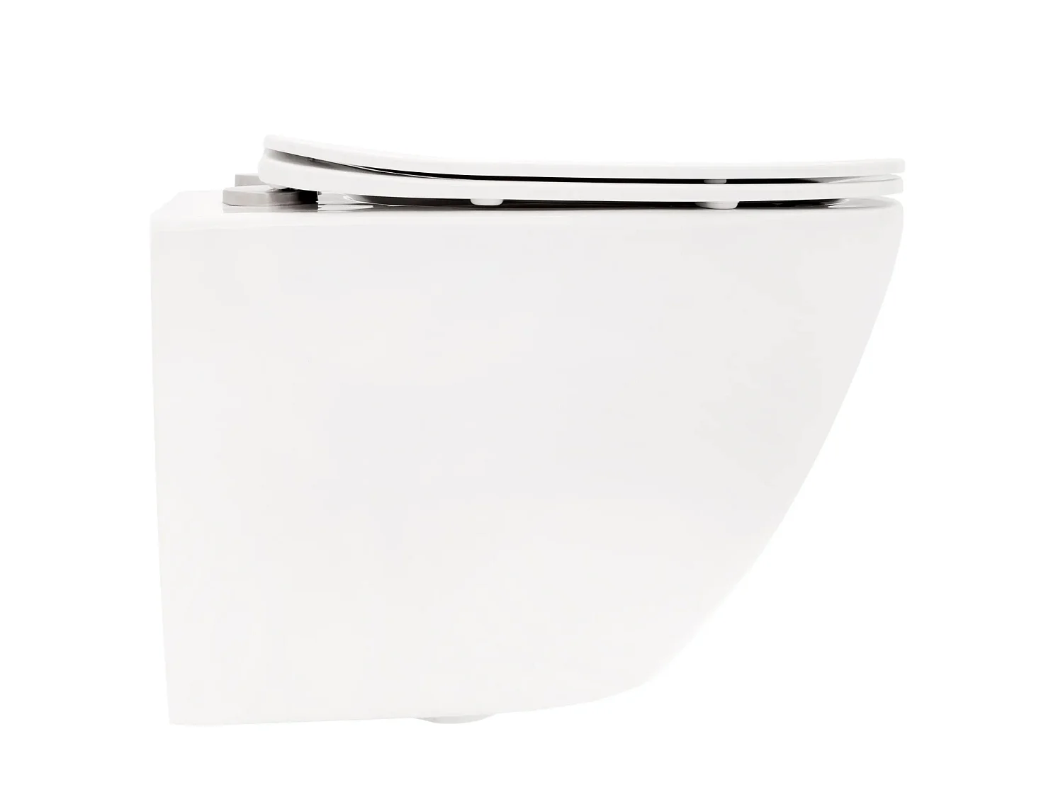 WC Toilettes : cuvette blanche avec siège de toilette Slim Soft-Close