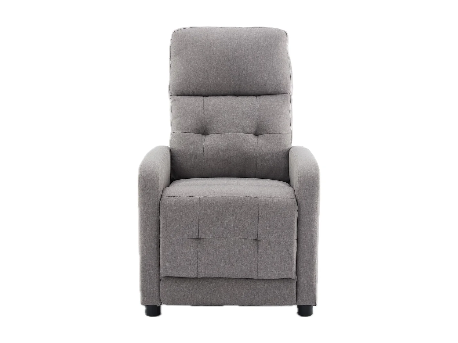 Sillón Relax con Reclinación Manual, Tapizado en Tela. Modelo Yum, Topo