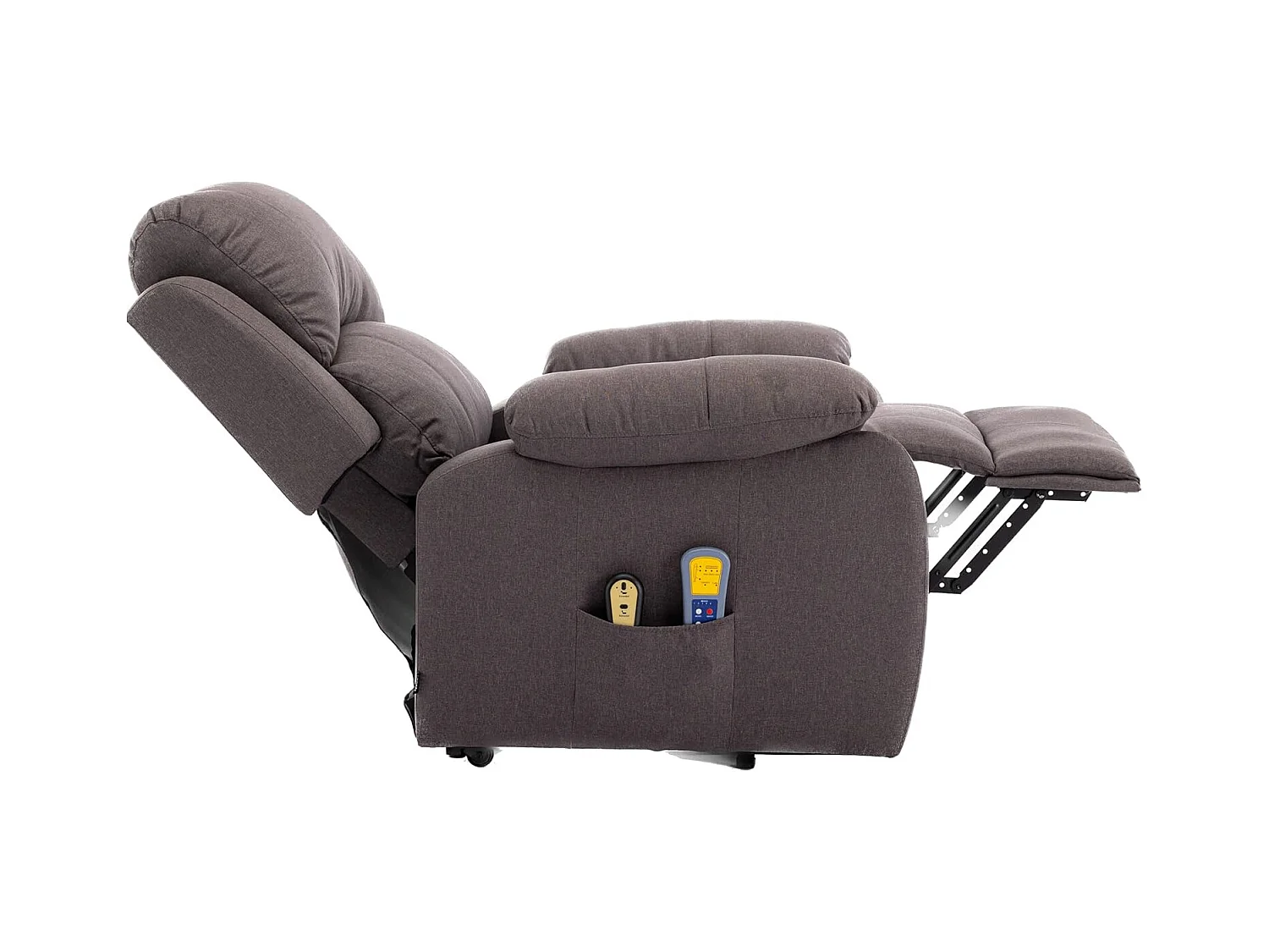 Sillón Relax Función Auto-Ayuda, Reclinación Eléctrica, Masaje Y Termoterapia, Marrón