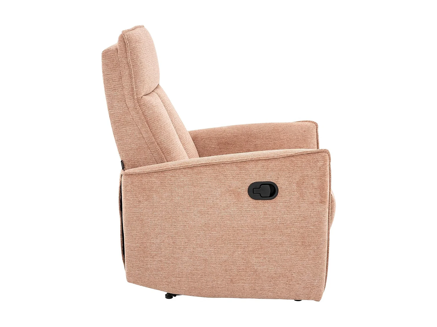 Sillón Relax con Reclinación Manual, Tejido Waterproof, Modelo Light, Salmón
