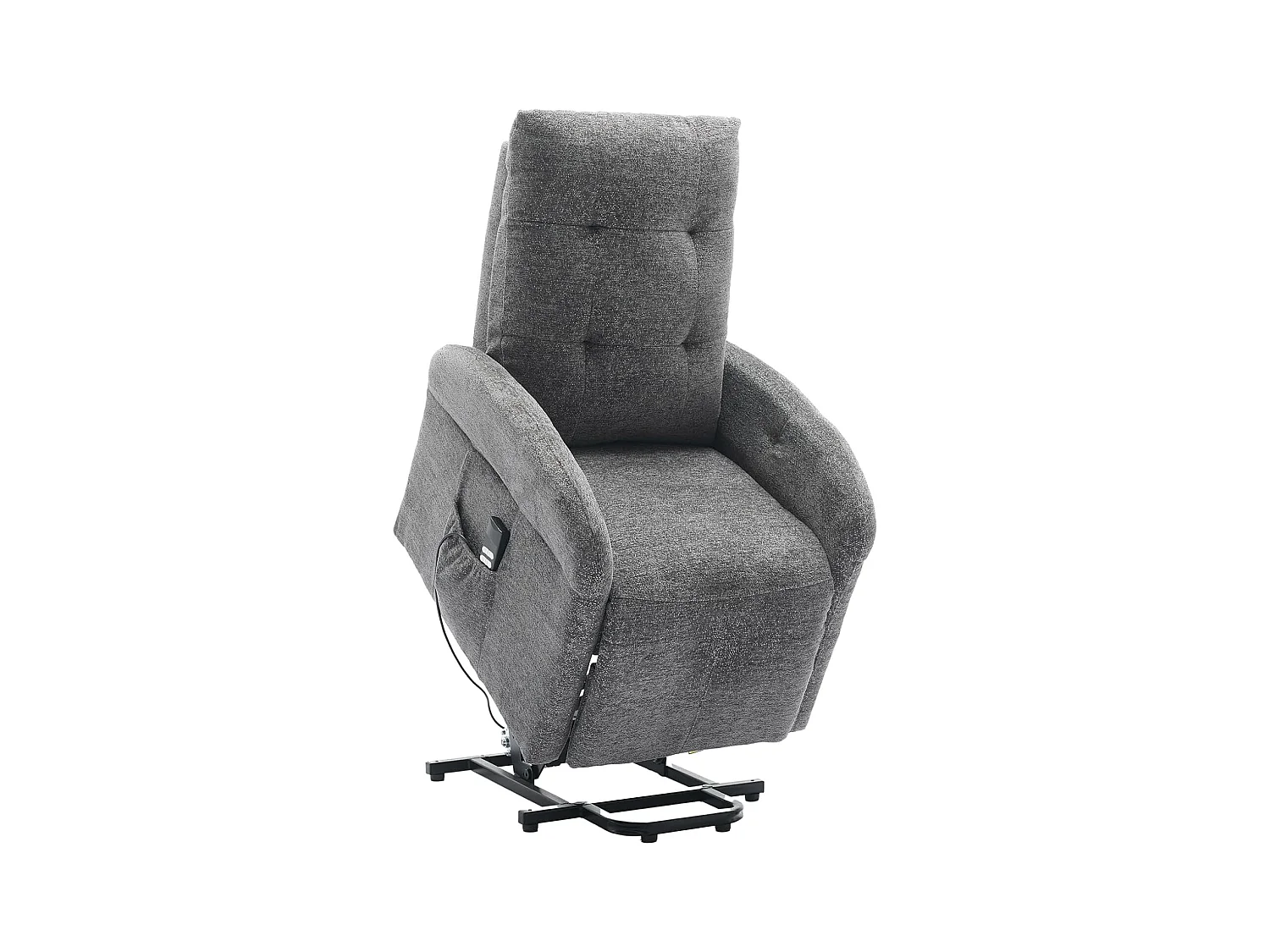 Sillón Relax Eléctrico 2 Motores, Reclinación Independiente, Función Auto-Ayuda, Gris