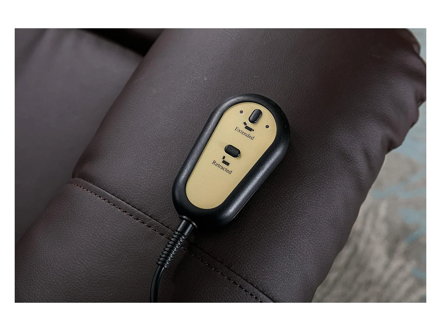 Sillón Relax Función Auto-Ayuda, Reclinación Eléctrica, Masaje Y Termoterapia, Chocolate