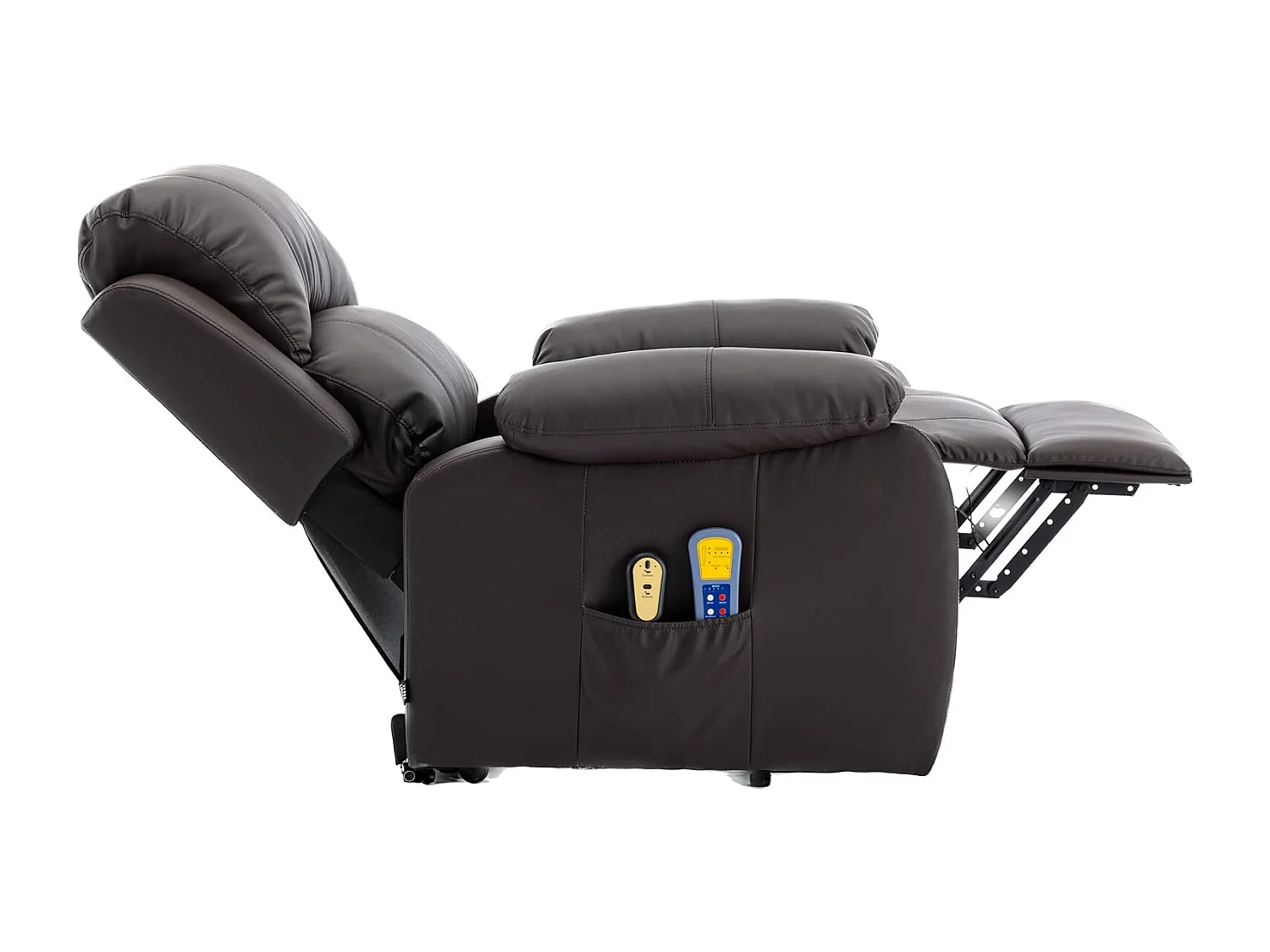 Sillón Relax Función Auto-Ayuda, Reclinación Eléctrica, Masaje Y Termoterapia, Chocolate