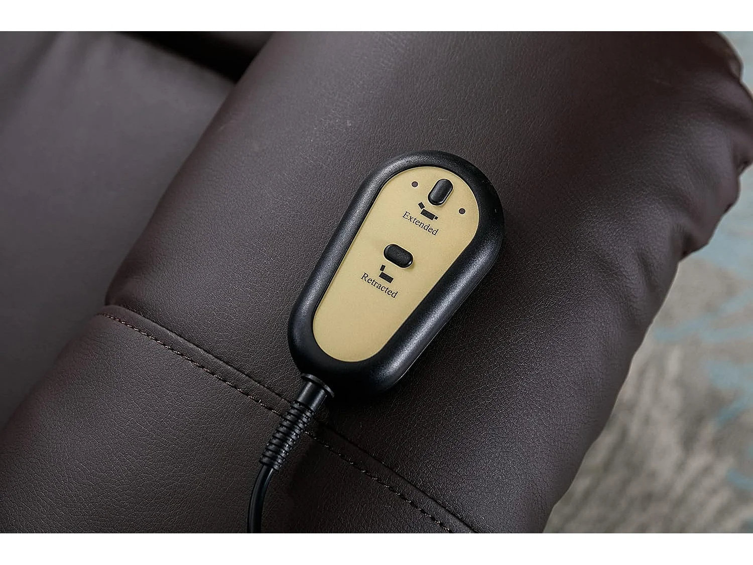 Sillón Relax Función Auto-Ayuda, Reclinación Eléctrica, Masaje Y Termoterapia, Chocolate