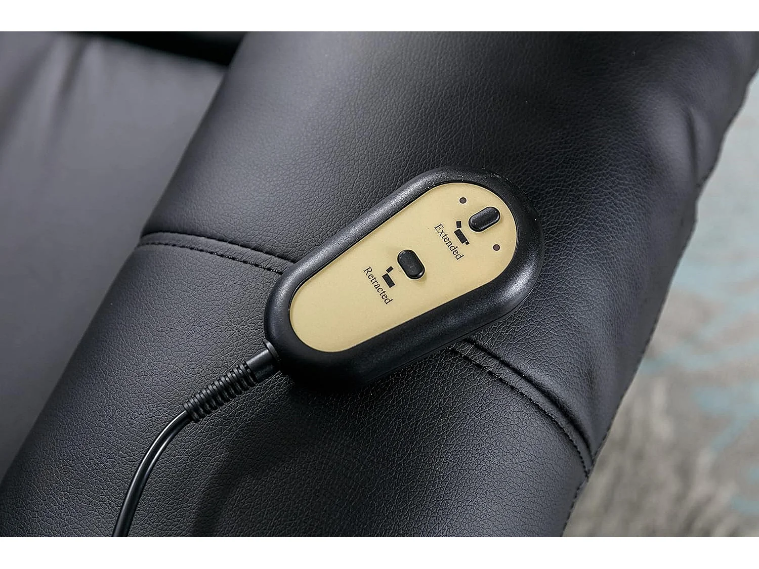 Sillón Relax Función Auto-Ayuda, Reclinación Eléctrica, Masaje Y Termoterapia, Negro