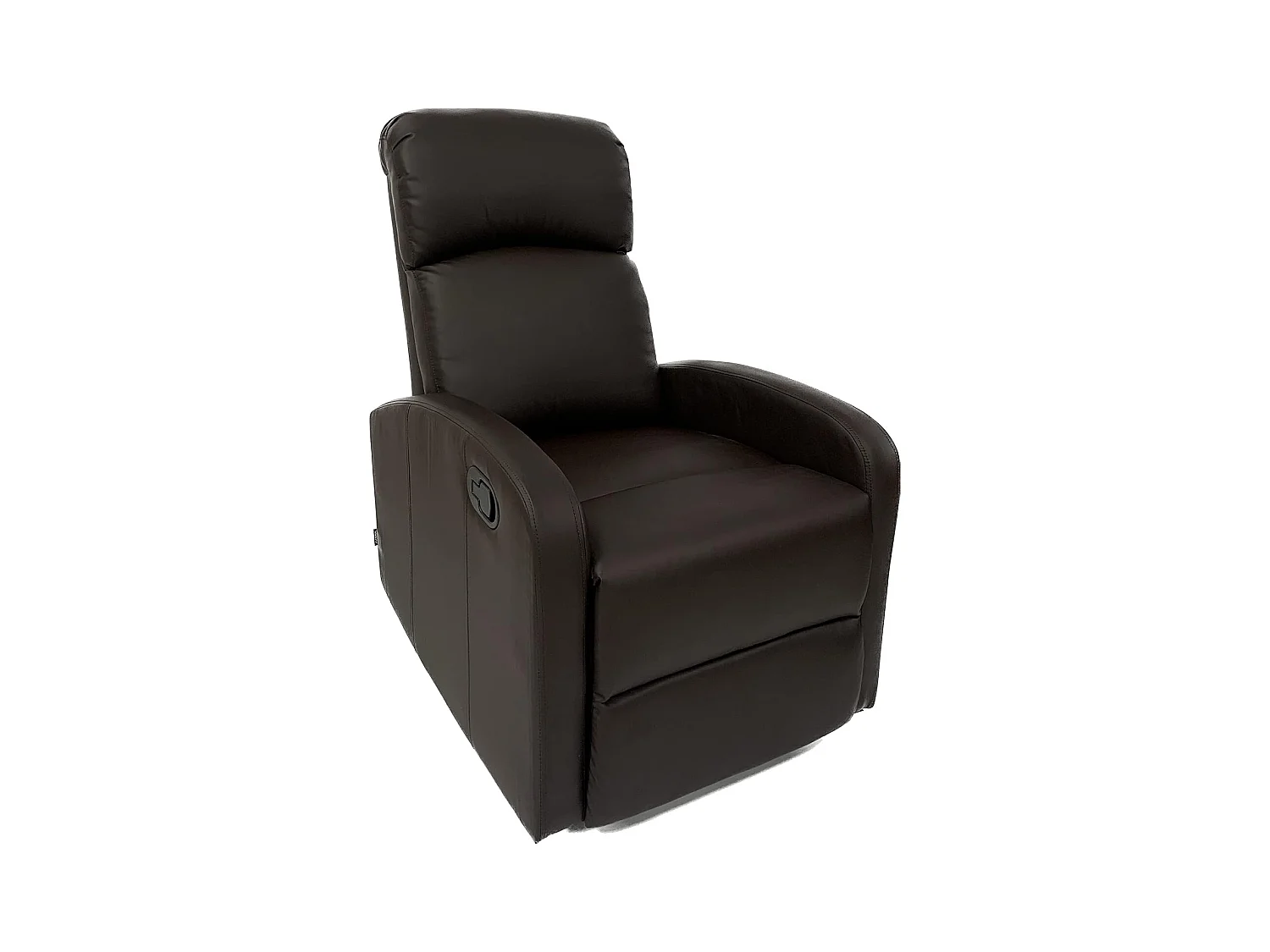 Sillón Relax Reclinación Manual, Tapizado en PU Anti-Cuarteo, Modelo Premium, Chocolate