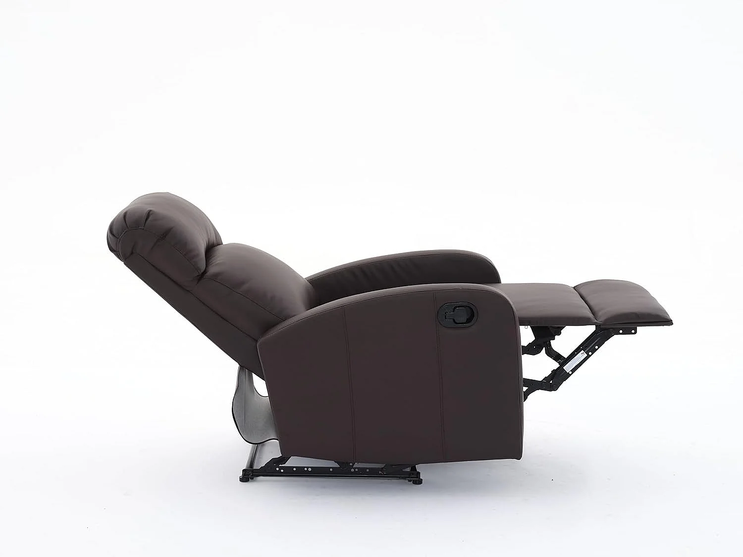 Sillón Relax Reclinación Manual, Tapizado en PU Anti-Cuarteo, Modelo Premium, Chocolate