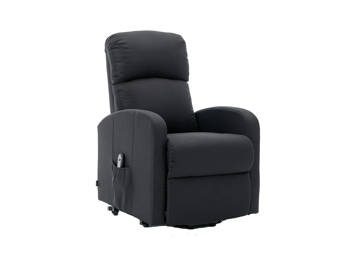 Sillón Relax Función Auto-Ayuda y Reclinación Eléctrica. Tela, Modelo Premium, Negro