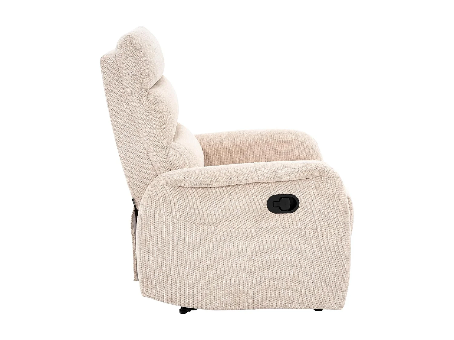 Sillón Relax con Reclinación Manual, Tejido Waterproof, Modelo Duke, Beige