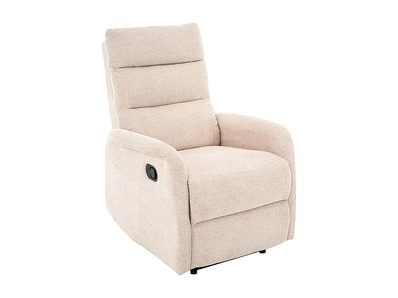 Sillón Relax con Reclinación Manual, Tejido Waterproof, Modelo Duke, Beige