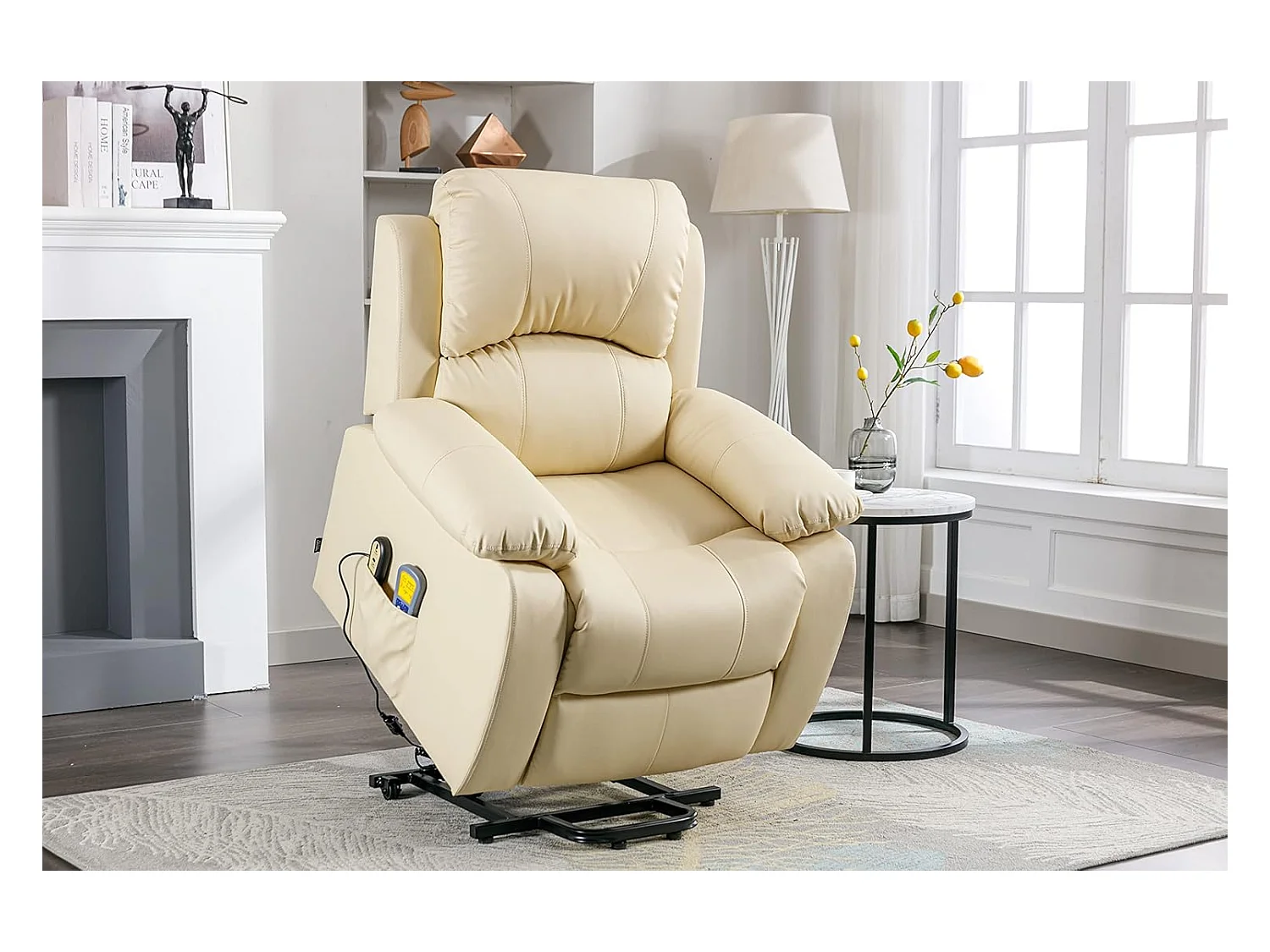 Sillón Relax Función Auto-Ayuda, Reclinación Eléctrica, Masaje Y Termoterapia, Crema