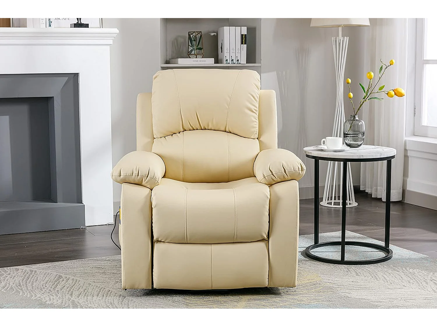 Sillón Relax Función Auto-Ayuda, Reclinación Eléctrica, Masaje Y Termoterapia, Crema