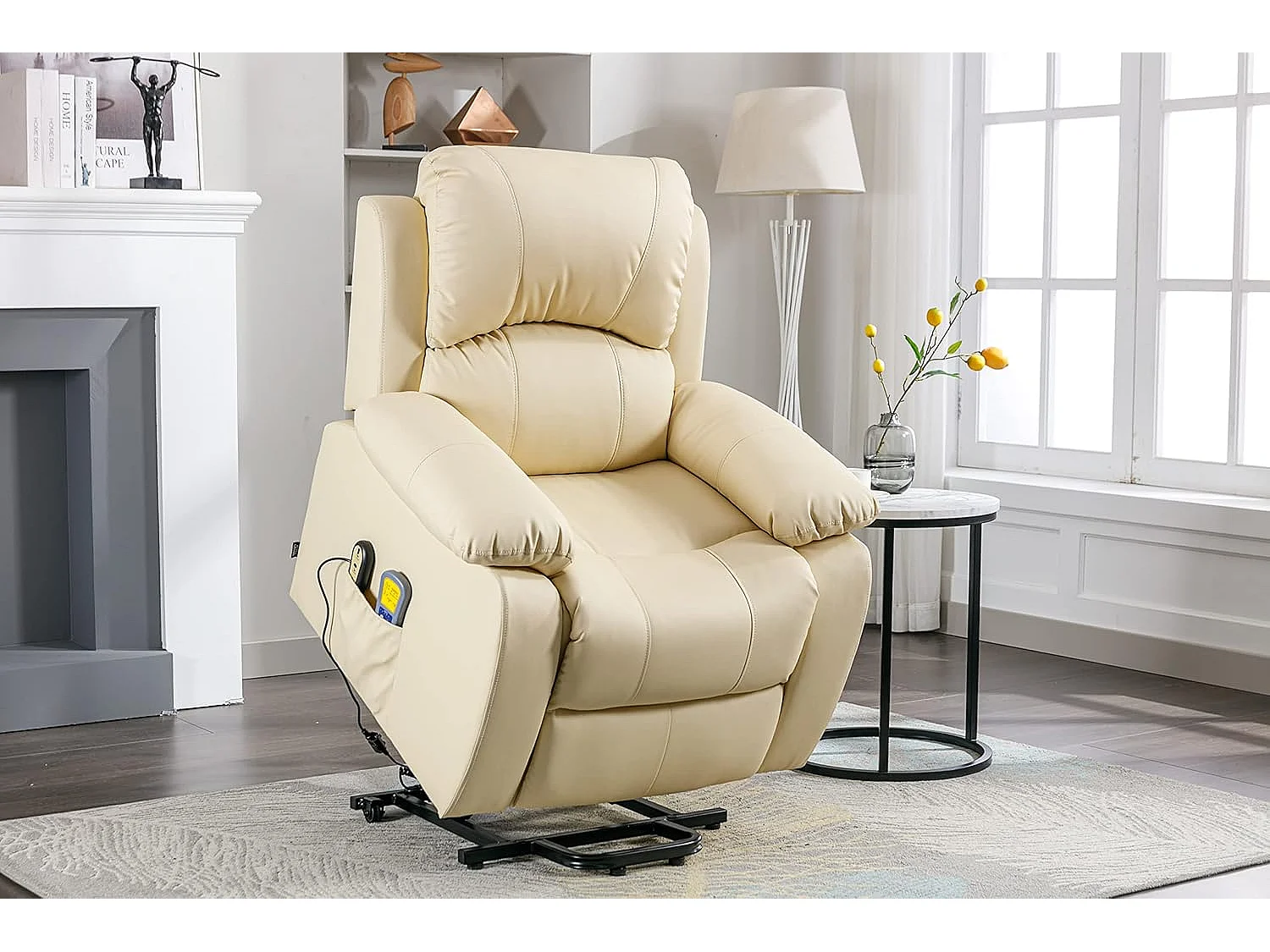 Sillón Relax Función Auto-Ayuda, Reclinación Eléctrica, Masaje Y Termoterapia, Crema