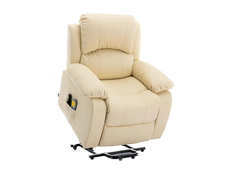 Sillón Relax Función Auto-Ayuda, Reclinación Eléctrica, Masaje Y Termoterapia, Crema