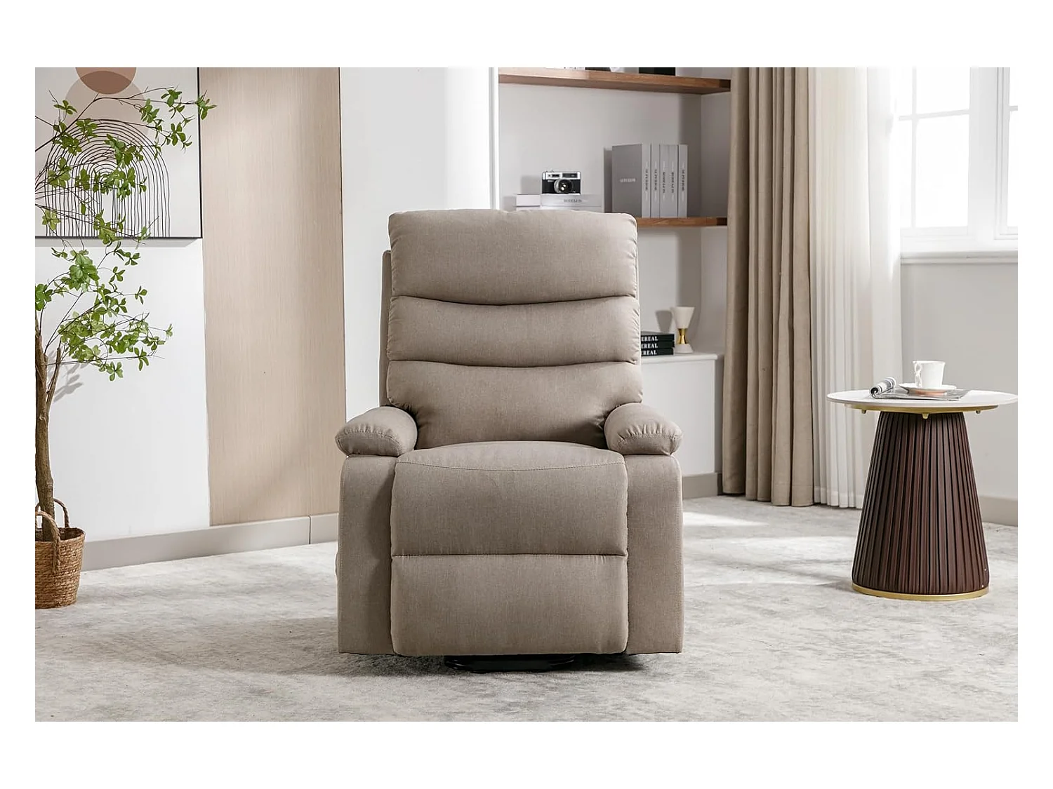 Sillón Relax Función Auto-Ayuda, Reclinación Eléctrica, Masaje Y Termoterapia, Arena