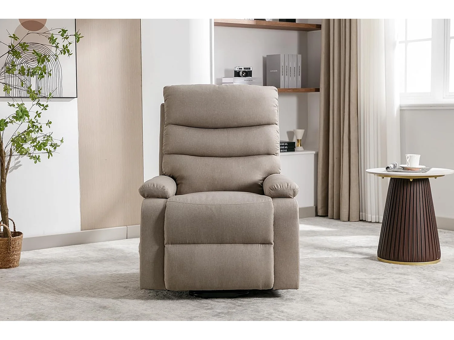 Sillón Relax Función Auto-Ayuda, Reclinación Eléctrica, Masaje Y Termoterapia, Arena