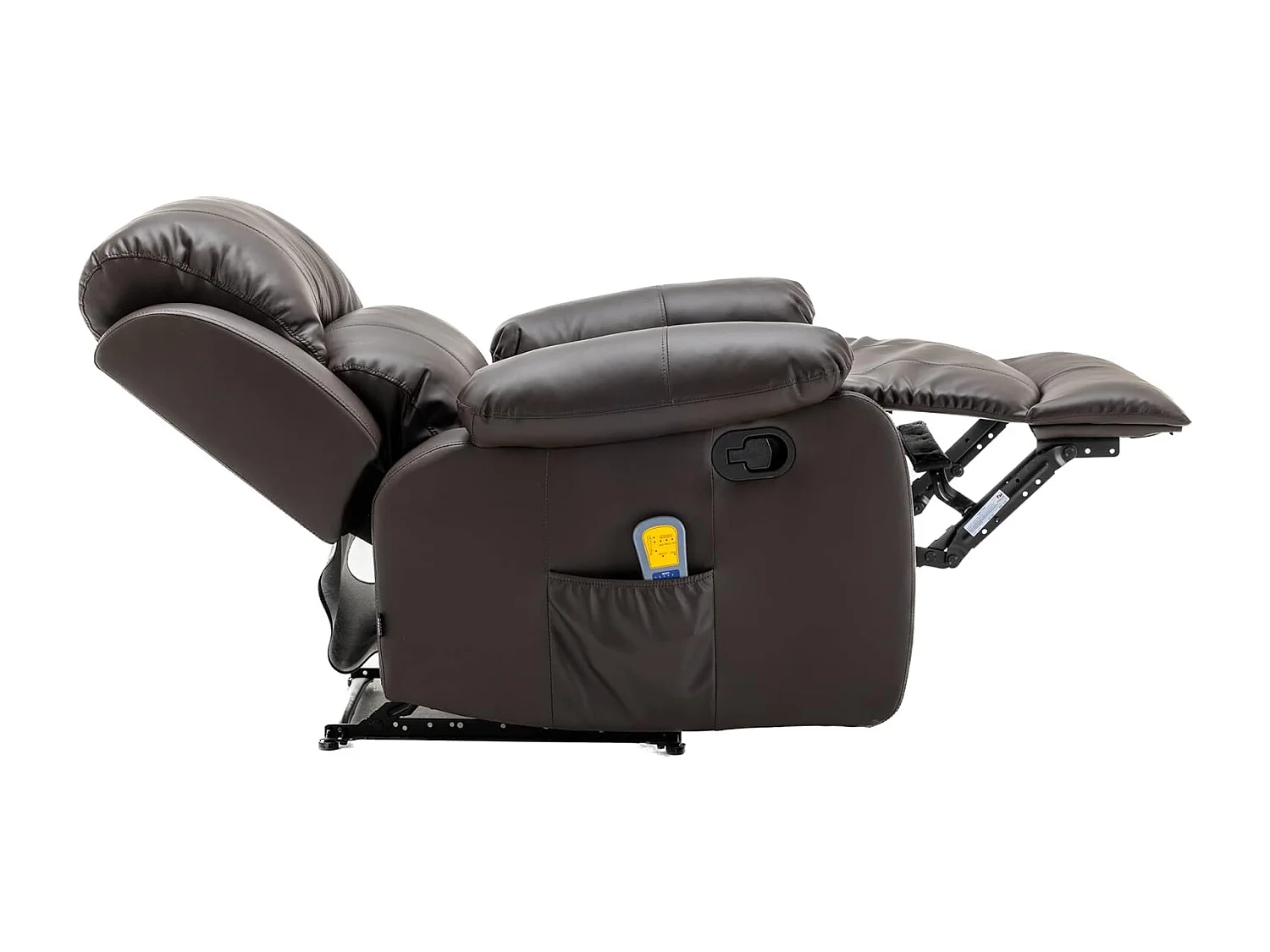 Sillón Relax con Reclinación Manual (Sistema Pared Cero), Masaje Y Termoterapia. Chocolate