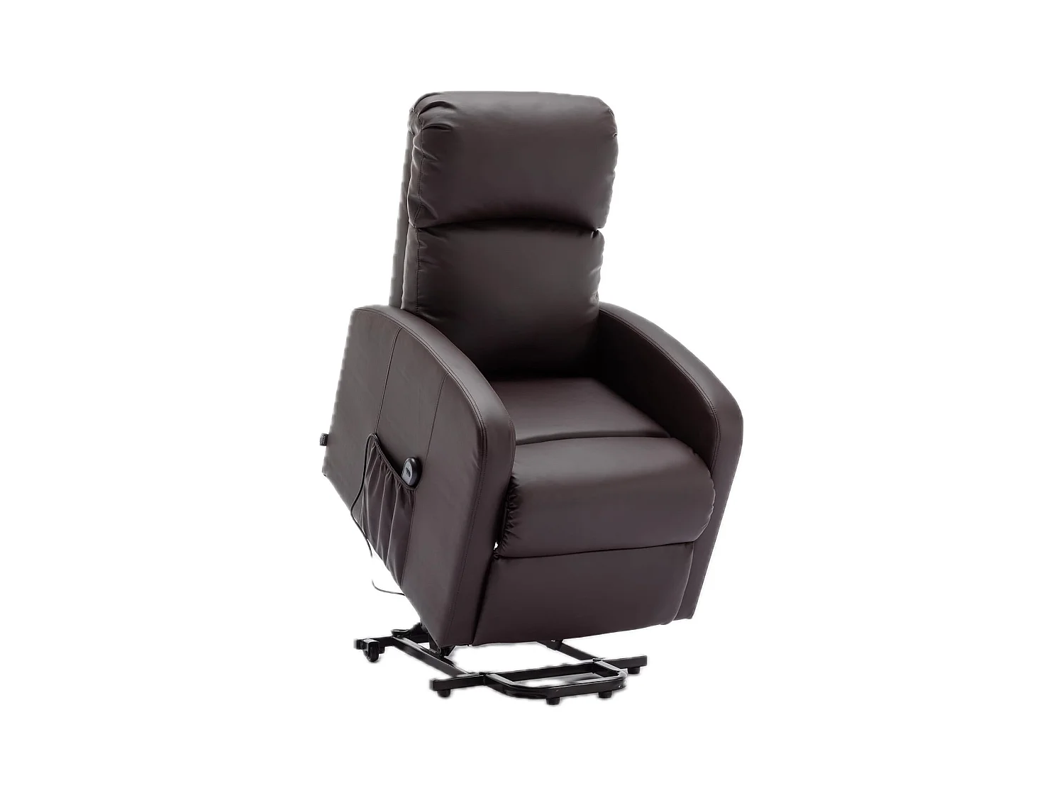 Sillón Relax Función Auto-Ayuda y Reclinación Eléctrica. PU, Modelo Premium, Chocolate