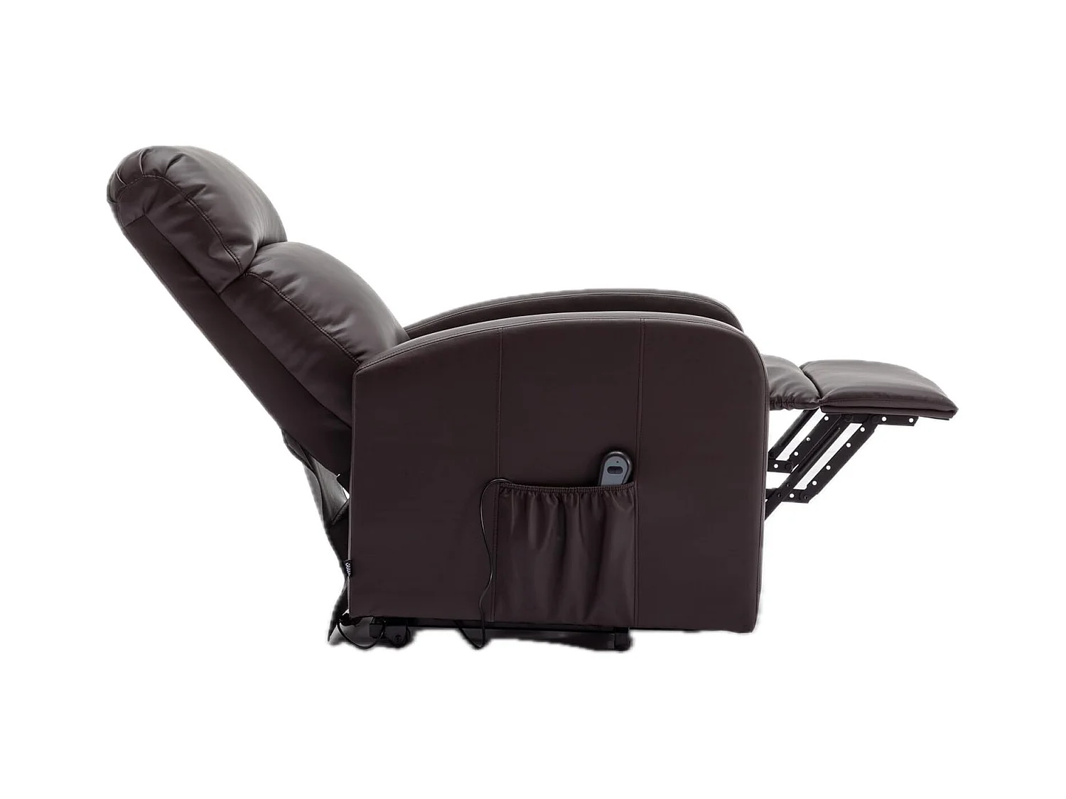 Sillón Relax Función Auto-Ayuda y Reclinación Eléctrica. PU, Modelo Premium, Chocolate