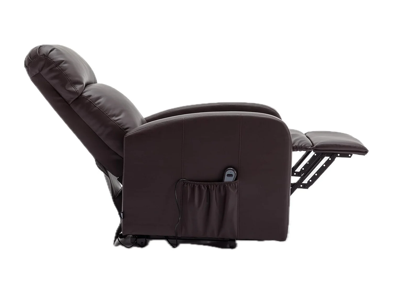 Sillón Relax Función Auto-Ayuda y Reclinación Eléctrica. PU, Modelo Premium, Chocolate