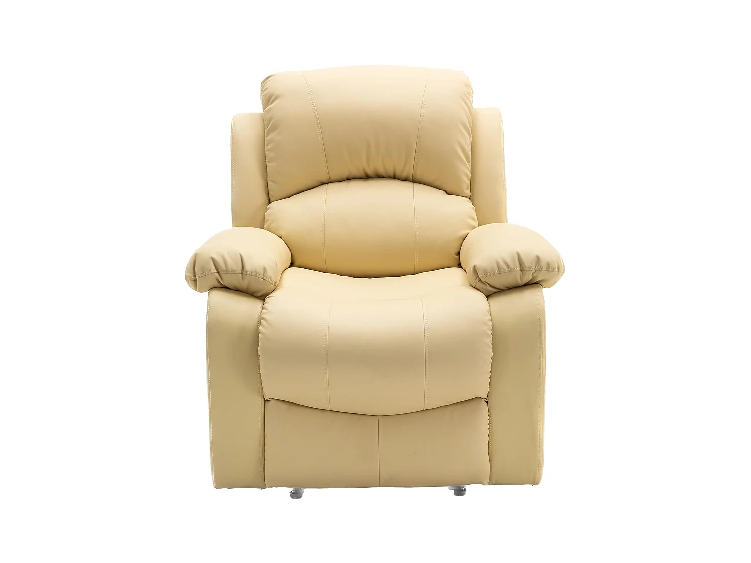 Sillón Relax con Reclinación Manual (Sistema Pared Cero), Masaje Y Termoterapia. Crema