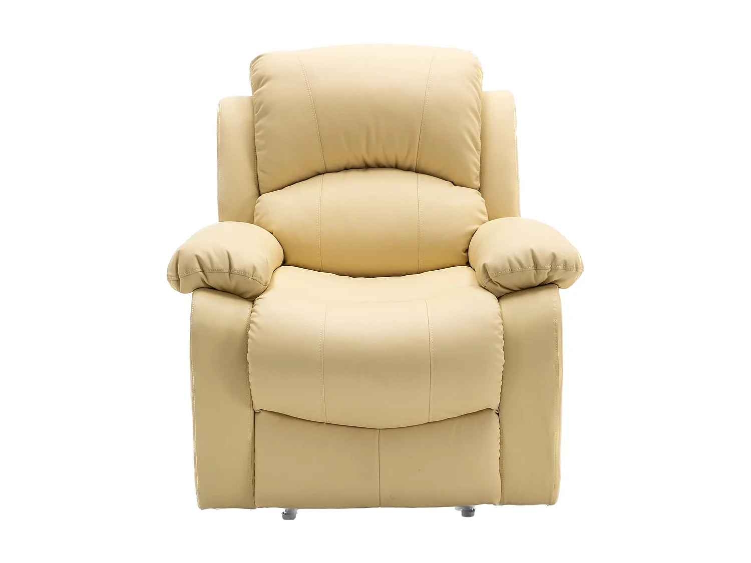 Sillón Relax con Reclinación Manual (Sistema Pared Cero), Masaje Y Termoterapia. Crema