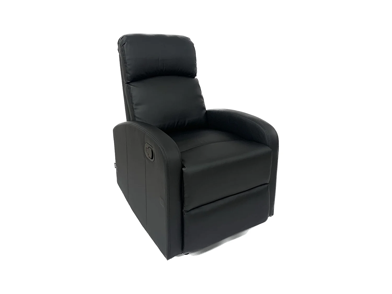 Sillón Relax Reclinación Manual, Tapizado en PU Anti-Cuarteo, Modelo Premium, Negro