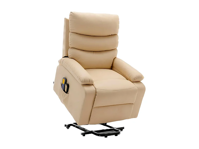 Sillón Relax Función Auto-Ayuda, Reclinación Eléctrica, Masaje Y Termoterapia, Crema