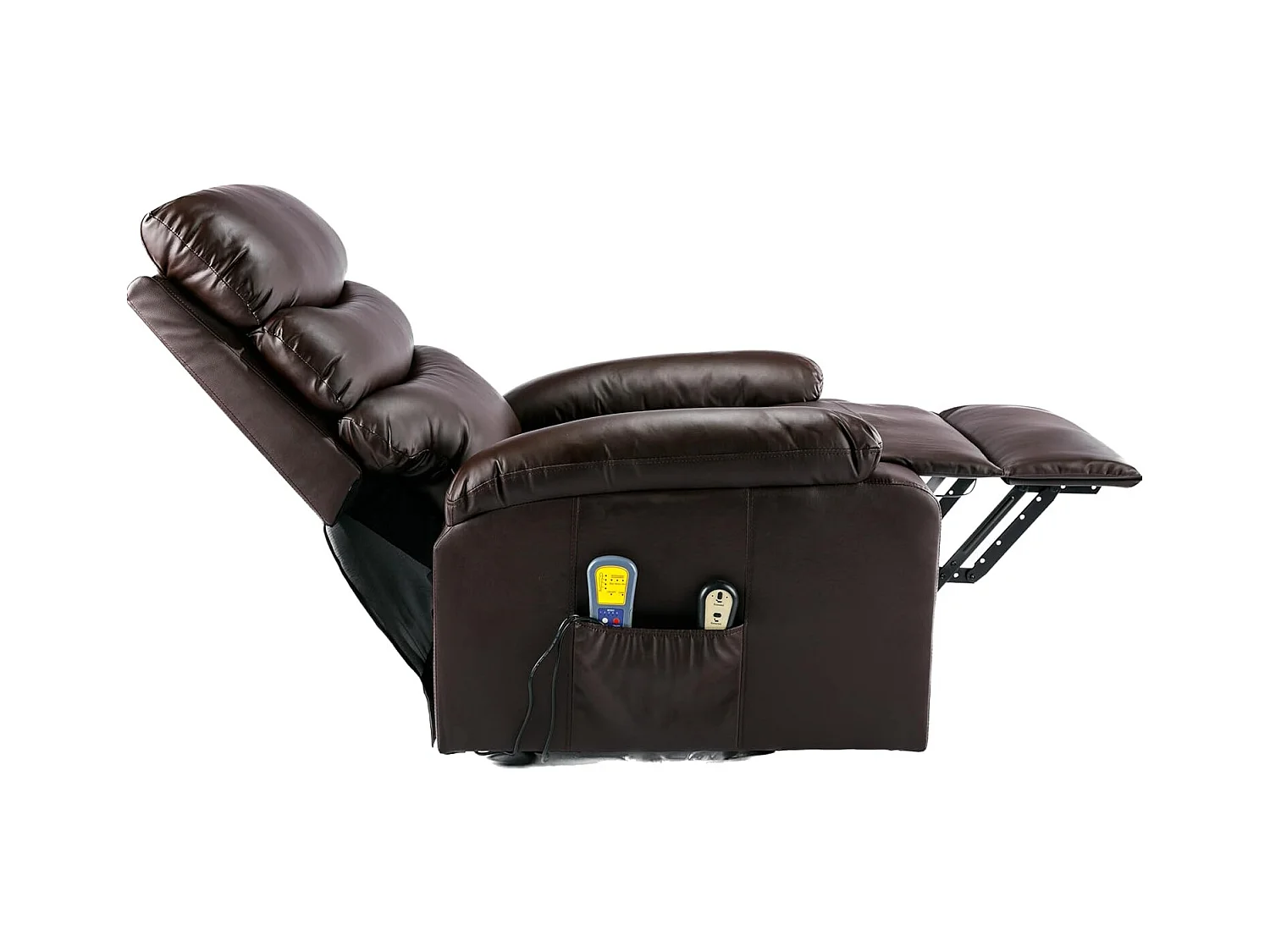 Sillón Relax Función Auto-Ayuda, Reclinación Eléctrica, Masaje Y Termoterapia, Chocolate