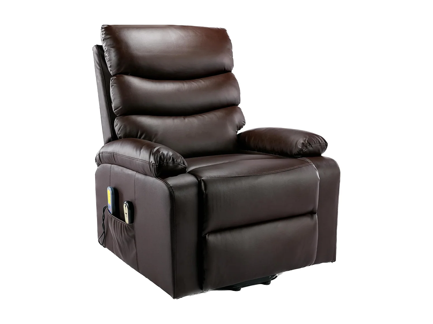 Sillón Relax Función Auto-Ayuda, Reclinación Eléctrica, Masaje Y Termoterapia, Chocolate