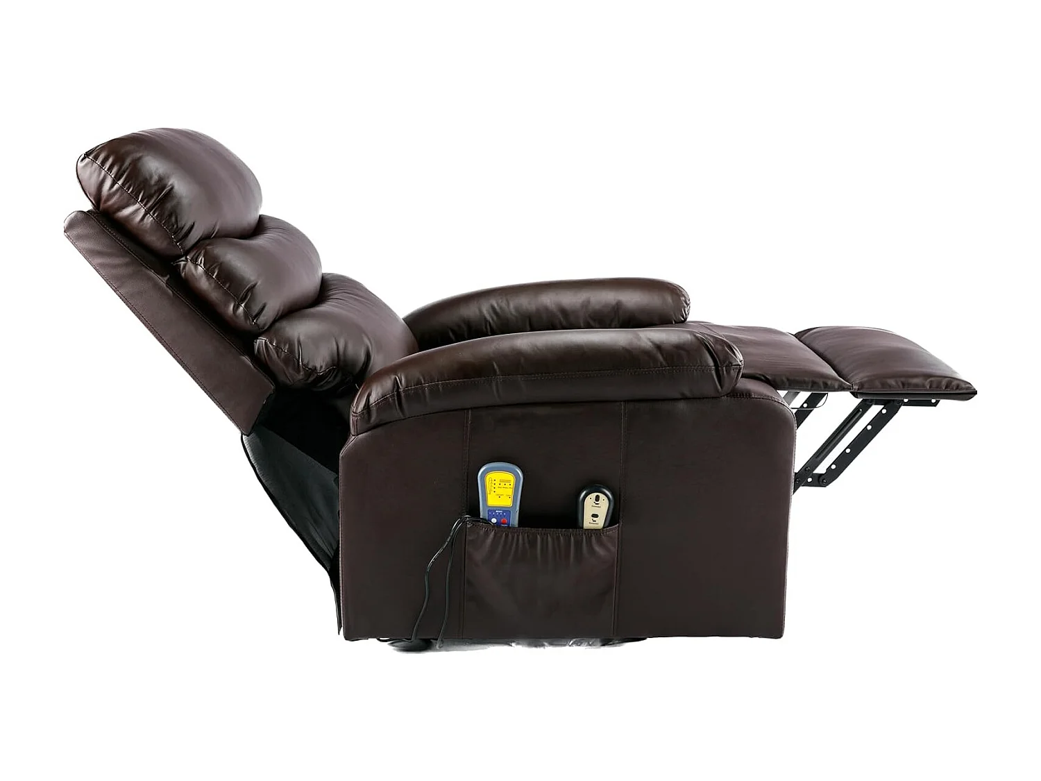 Sillón Relax Función Auto-Ayuda, Reclinación Eléctrica, Masaje Y Termoterapia, Chocolate