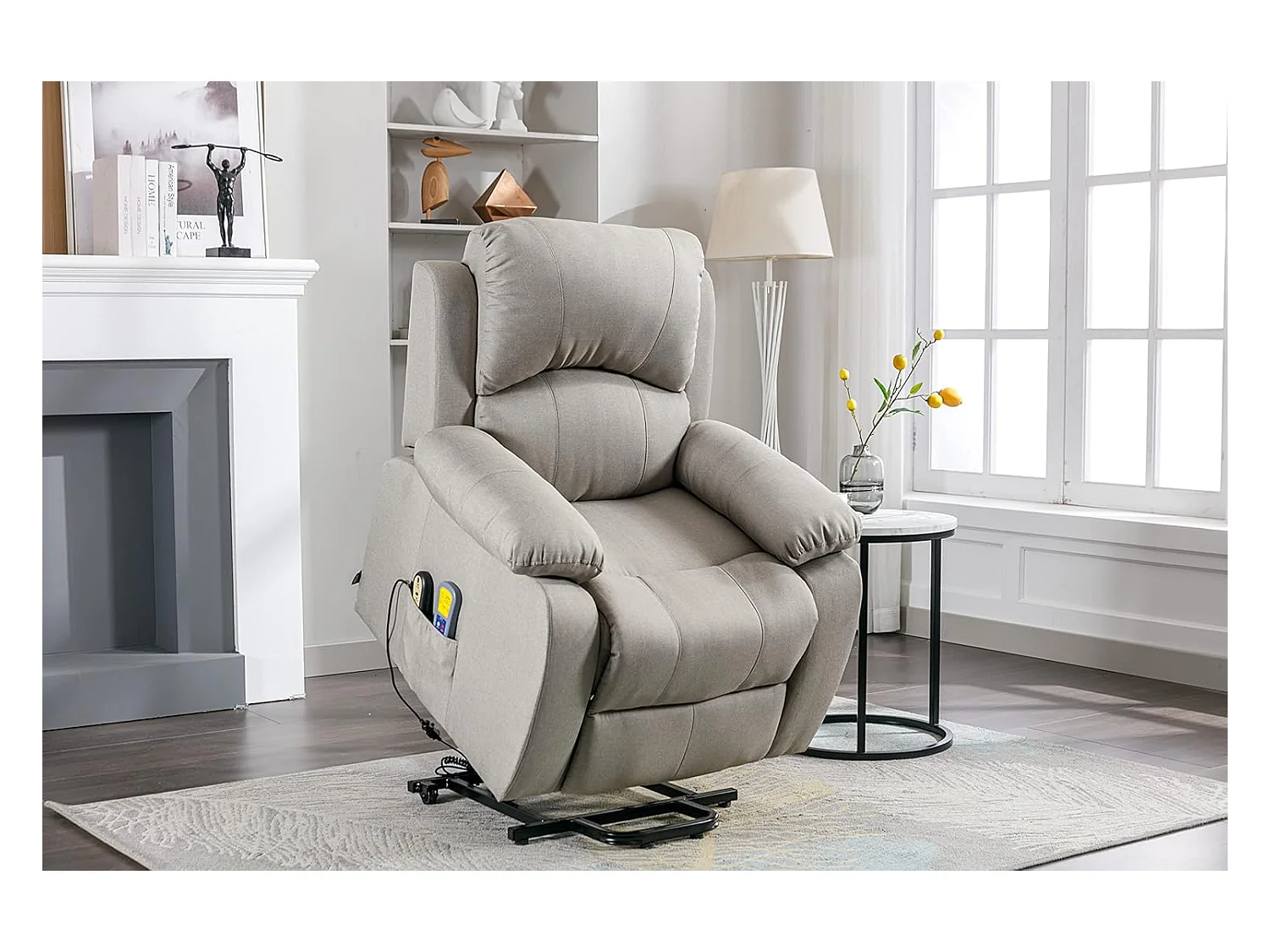 Sillón Relax Función Auto-Ayuda, Reclinación Eléctrica, Masaje Y Termoterapia, Arena