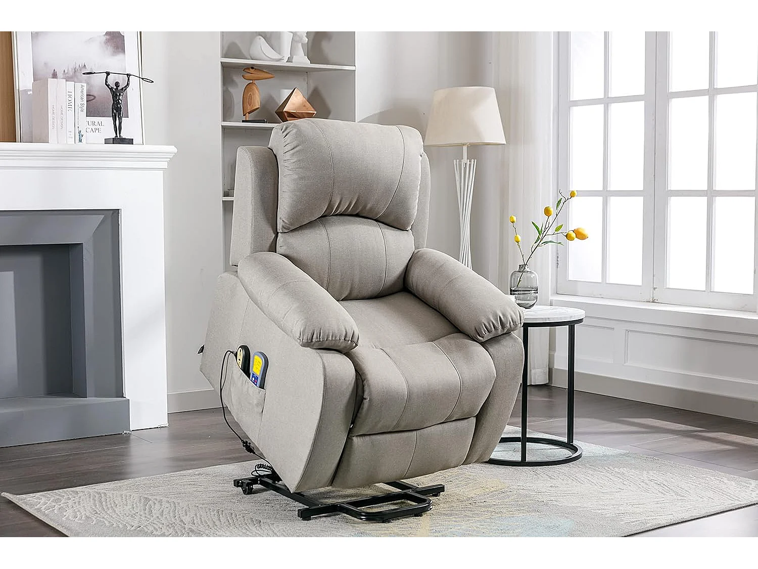 Sillón Relax Función Auto-Ayuda, Reclinación Eléctrica, Masaje Y Termoterapia, Arena