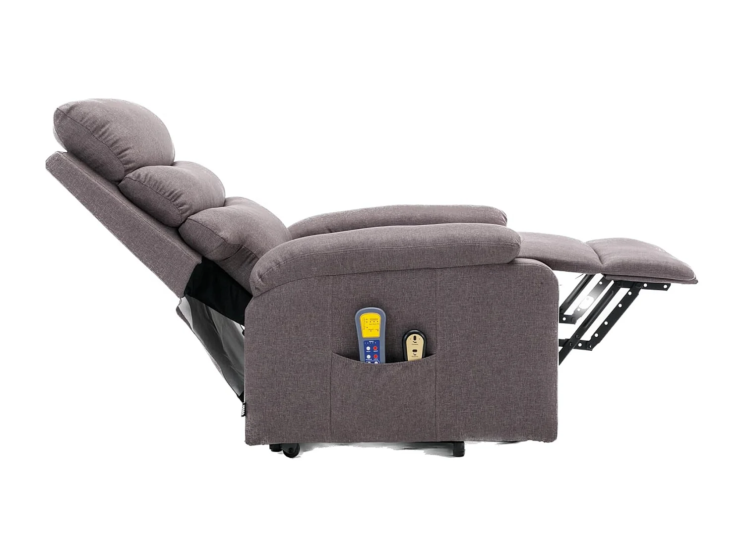 Sillón Relax Función Auto-Ayuda, Reclinación Eléctrica, Masaje Y Termoterapia, Marrón