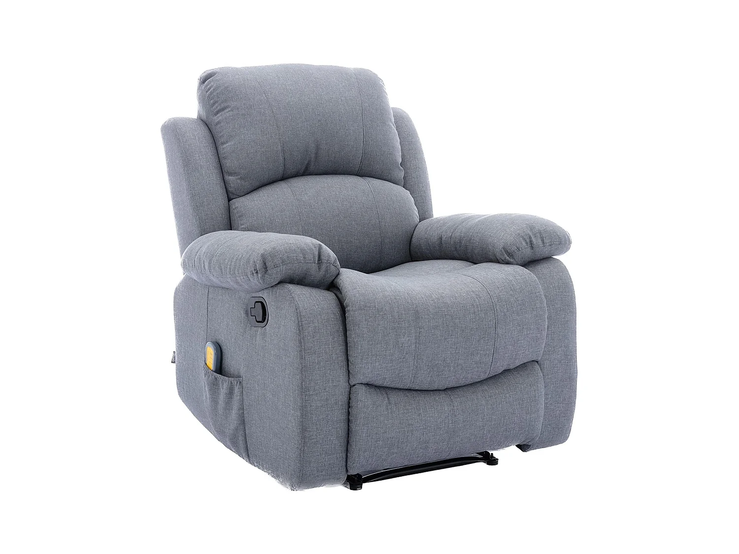 Sillón Relax con Reclinación Manual (Sistema Pared Cero), Masaje Y Termoterapia. Gris