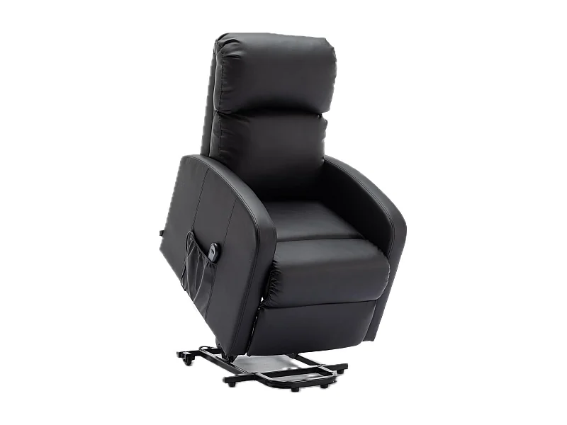 Sillón Relax Función Auto-Ayuda y Reclinación Eléctrica. PU, Modelo Premium, Negro
