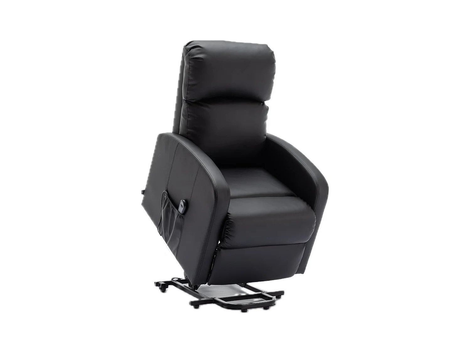 Sillón Relax Función Auto-Ayuda y Reclinación Eléctrica. PU, Modelo Premium, Negro