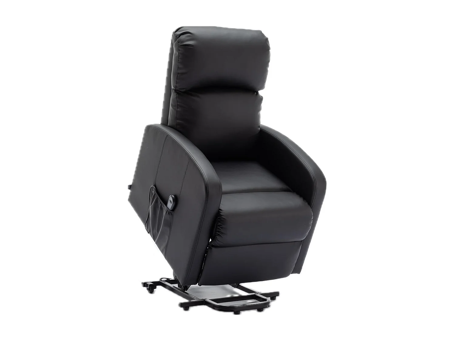 Sillón Relax Función Auto-Ayuda y Reclinación Eléctrica. PU, Modelo Premium, Negro
